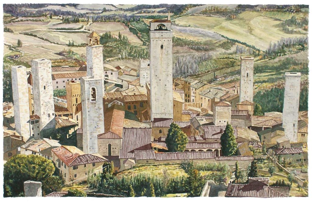 SAN GIMIGNANO (2009) Paintings by Will Harris